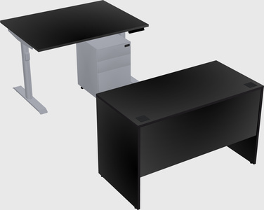 Dual motor electric desk