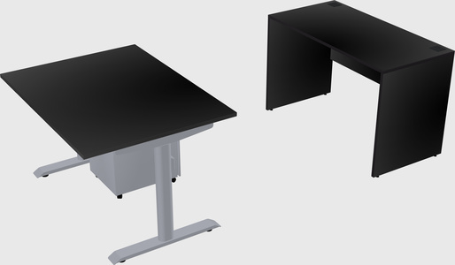Dual motor electric desk