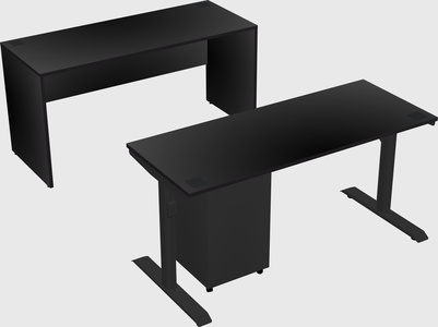 Dual motor electric desk