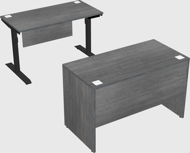 Dual motor electric desk