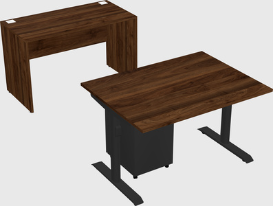 Dual motor electric desk