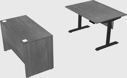 Dual motor electric desk