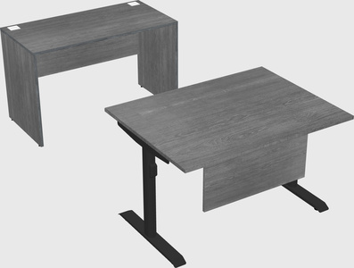 Dual motor electric desk