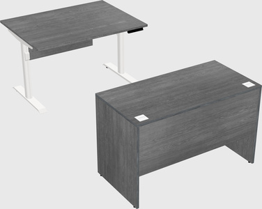 Dual motor electric desk