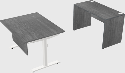 Dual motor electric desk