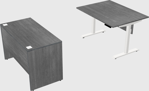 Dual motor electric desk