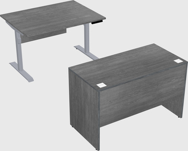 Dual motor electric desk