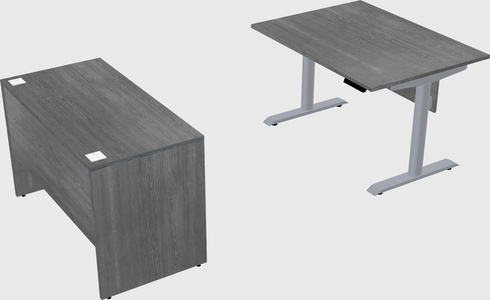 Dual motor electric desk
