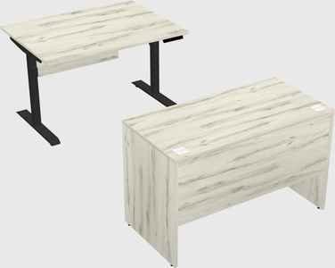 Dual motor electric desk