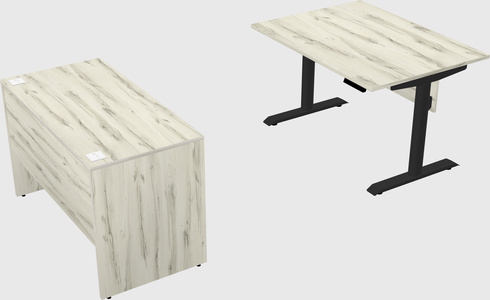 Dual motor electric desk