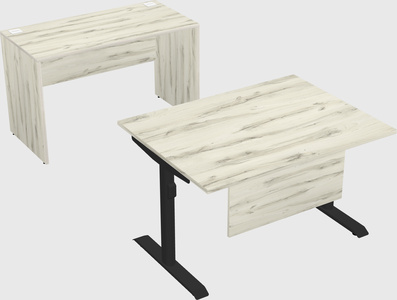 Dual motor electric desk