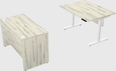 Dual motor electric desk