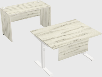 Dual motor electric desk