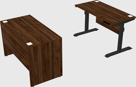Dual motor electric desk