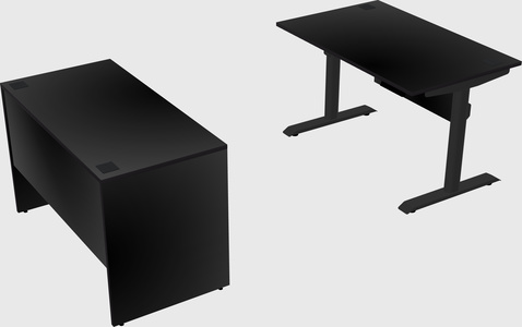 Dual motor electric desk