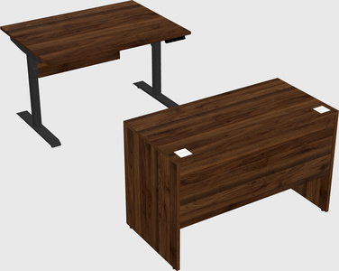 Dual motor electric desk