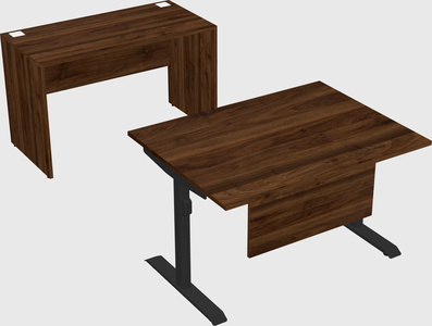 Dual motor electric desk
