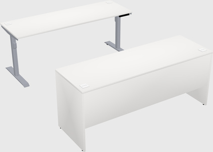 Dual motor electric desk