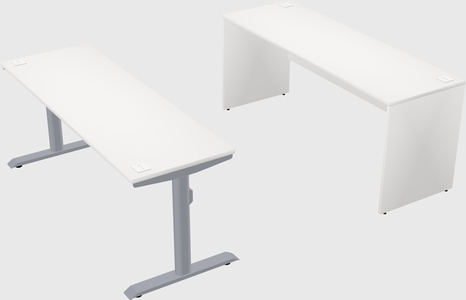 Dual motor electric desk