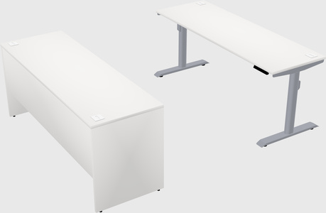 Dual motor electric desk