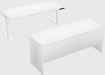 Dual motor electric desk