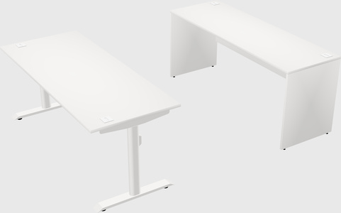 Dual motor electric desk