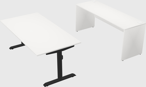Dual motor electric desk