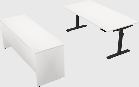 Dual motor electric desk