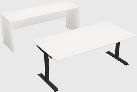 Dual motor electric desk