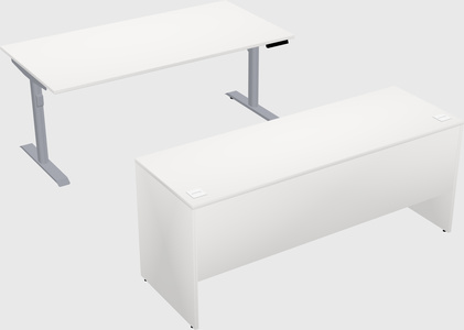 Dual motor electric desk
