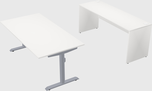 Dual motor electric desk