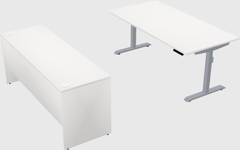 Dual motor electric desk