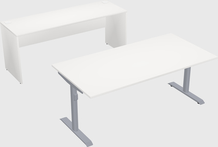 Dual motor electric desk