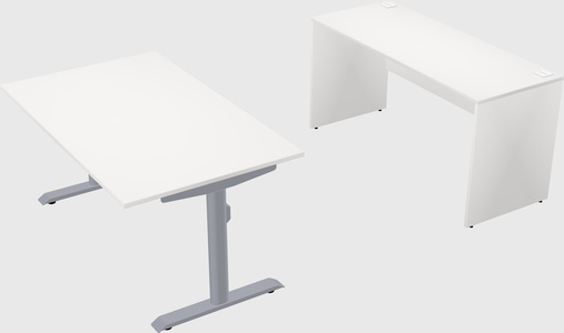 Dual motor electric desk