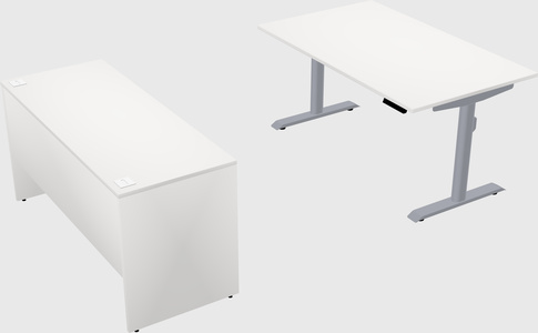 Dual motor electric desk