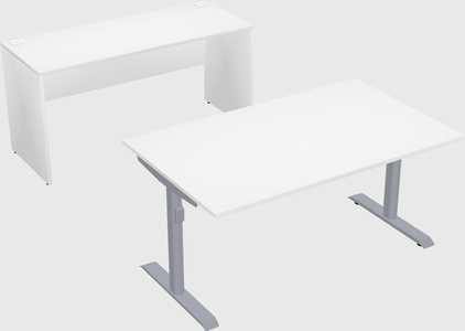 Dual motor electric desk