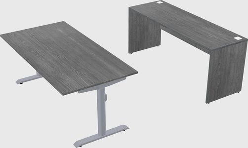 Dual motor electric desk