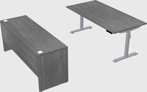 Dual motor electric desk