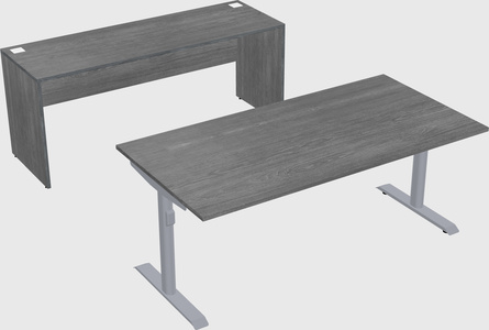 Dual motor electric desk