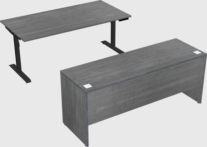Dual motor electric desk