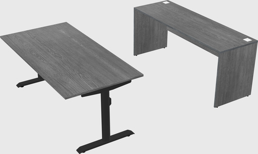 Dual motor electric desk