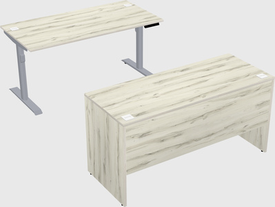 Dual motor electric desk