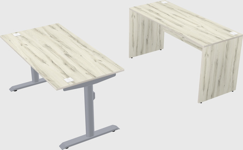 Dual motor electric desk