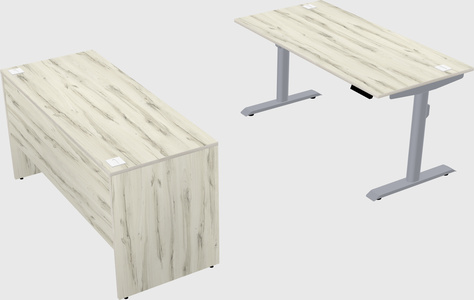 Dual motor electric desk