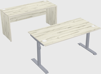 Dual motor electric desk