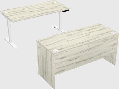Dual motor electric desk