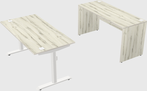 Dual motor electric desk