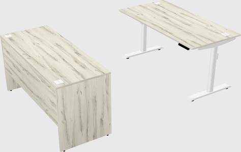 Dual motor electric desk