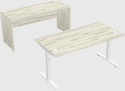 Dual motor electric desk