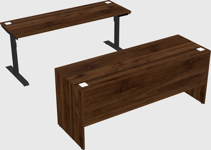 Dual motor electric desk